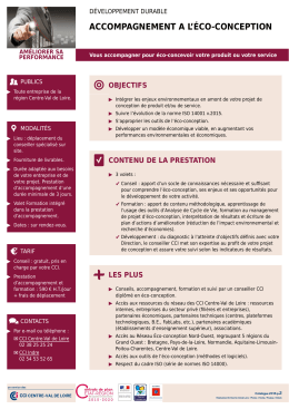 accompagnement a l`éco-conception