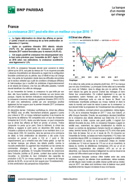 France : la croissance 2017 peut-elle &ecirc;tre un meilleur cru que 2016
