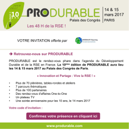 telecharger votre invitation - MATERIALITY