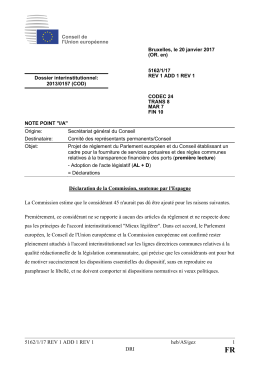 5162/1/17 REV 1 ADD 1 REV 1 heb/AS/gez 1 DRI Déclaration de la