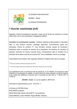 voir l`annonce - Commune de Mondercange