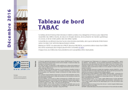 Tableau de bord