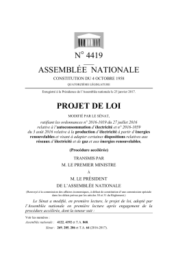 N° 4419 ASSEMBLÉE NATIONALE PROJET DE LOI