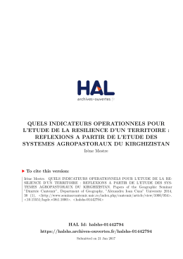 Comm IMESTRE ASRDLF IASI 2014... - Hal-SHS