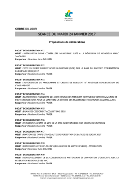 Télécharger l`ordre du jour