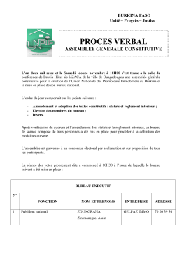 PROCES VERBAL