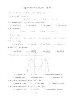 QCM 3 - Wicky-math