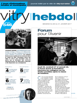 Vitry hebdo 546 - Mairie de Vitry-sur