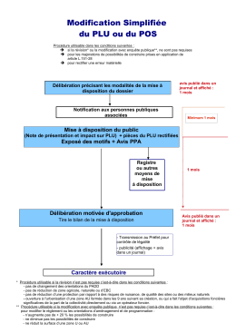 Synoptique modification simplifi&eacute;e PLU