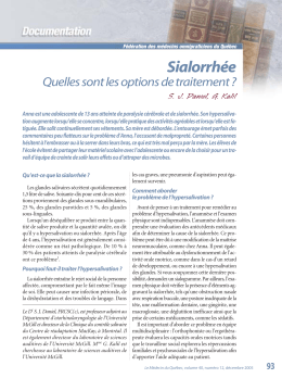 quelles sont les options de traitement