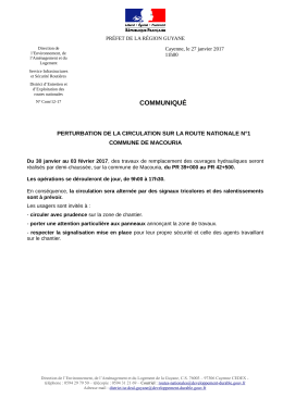 communiqué - DEAL Guyane