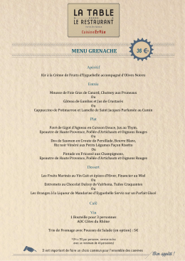 MENU GRENACHE 36