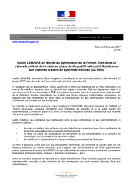 Axelle LEMAIRE se félicite du dynamisme de la French Tech dans la