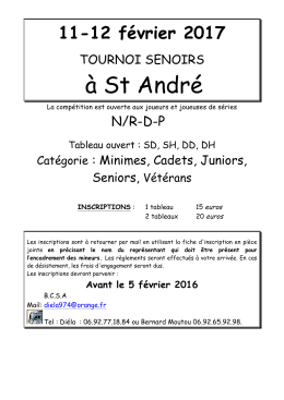 Plaquette Tournoi - La Plume du Tampon