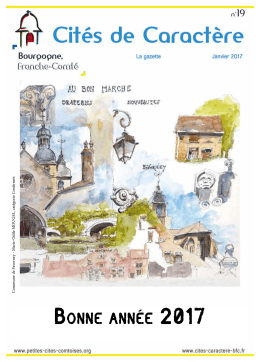 La Gazette Janvier 2017 - Petites Cités Comtoises de Caractère
