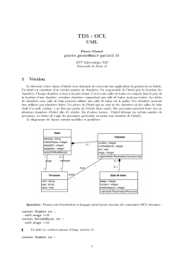 TD5 : OCL