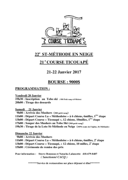 22e ST-M&Eacute;THODE EN NEIGE 21e COURSE