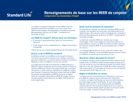 Renseignements de base sur les REER de conjoint