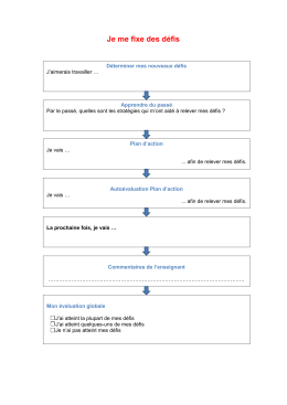 Fixer des d&eacute;fis