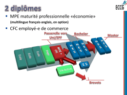 2 diplômes - ECCG de Monthey