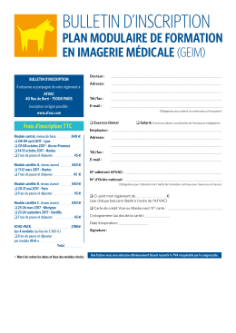 bulletin d`inscription