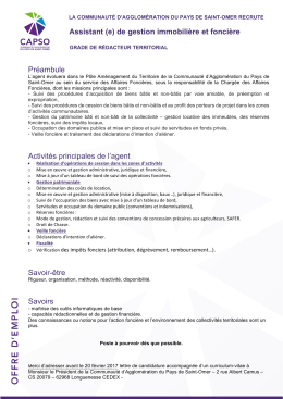 de gestion immobili&egrave;re et fonci&egrave;re