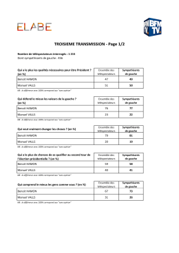 D&eacute;bat des primaires citoyennes du 25 janvier 2017