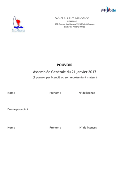 Pouvoir_AG - Nautic Club Miramas