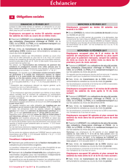 Obligations sociales