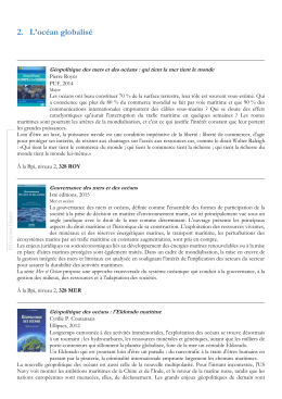 2. L`océan globalisé - Balises