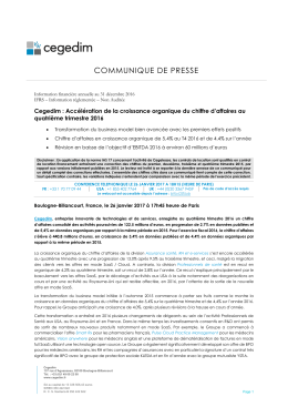 communique de presse