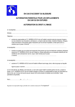 Autorisation parentale