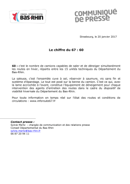 Le chiffre du 67 : 60 - Bas-Rhin