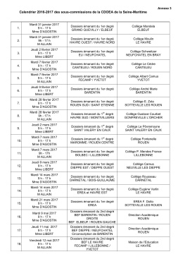 Sous-commissions 2016.17