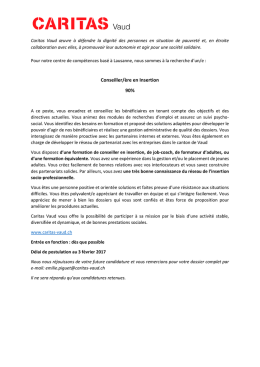 Conseiller/ère en Insertion 90%