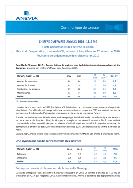 Communiqué de presse