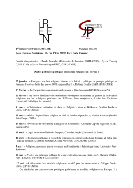 T&eacute;l&eacute;charger le programme 2016-2017 - GSRL