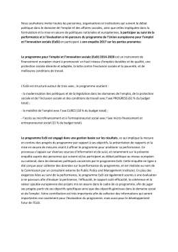 Nous souhaitons inviter toutes les personnes, organisations et