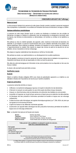 offre d`emploi - AMEQ en ligne
