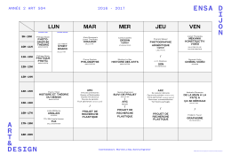 Semestre 4 - ENSA Dijon