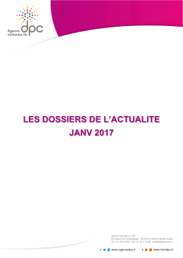 les dossiers de l`actualite janv 2017