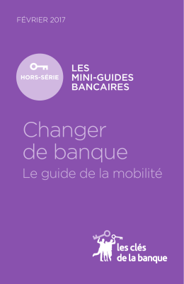Guide de la mobilité bancaire