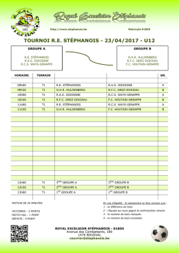 U12 - 23/04/2017