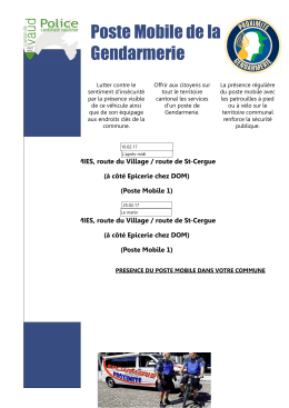 Poste Mobile de la Gendarmerie