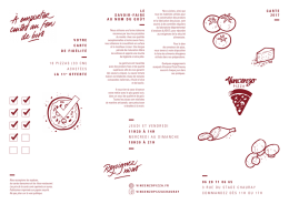 Télécharger notre carte - Vincenzo Pizza Chauray