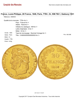 France, Louis-Philippe, 20 Francs, 1846, Paris, TTB+, Or, KM:750.1