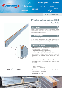 Poutre Alu H20 FR:Poutre Alu H20 FR