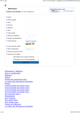 CAF - Login - Arnaques Internet