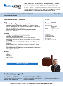 Préparateur de moules - PDF de l`Annonce du 26.01