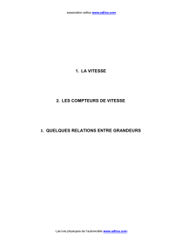 la vitesse